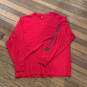 Carhartt Men's Red Long Sleeve Tee